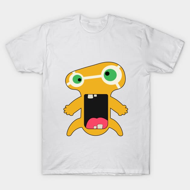 Cartoon yellow monster T-Shirt by AndreKENO